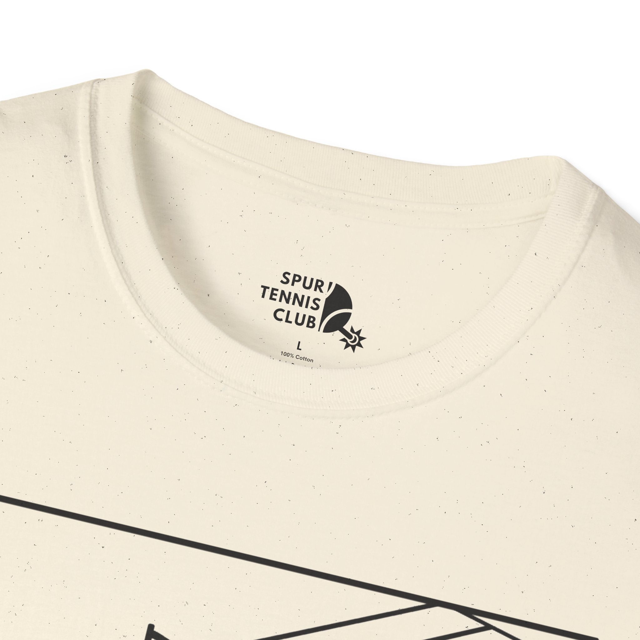 'OUT!' Funny Stick Figure Tennis Court Graphic Tee