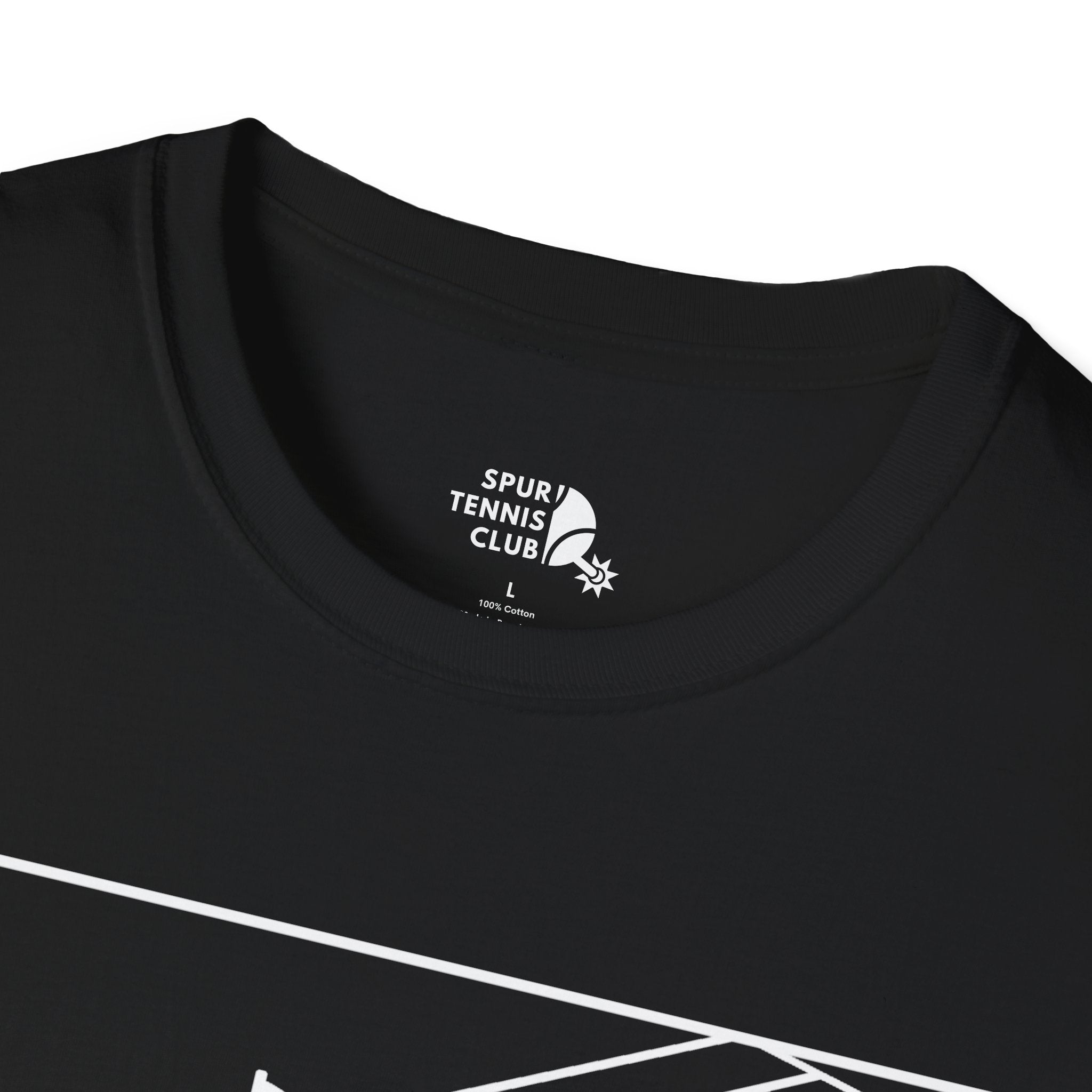 'OUT!' Funny Stick Figure Tennis Court Graphic Tee