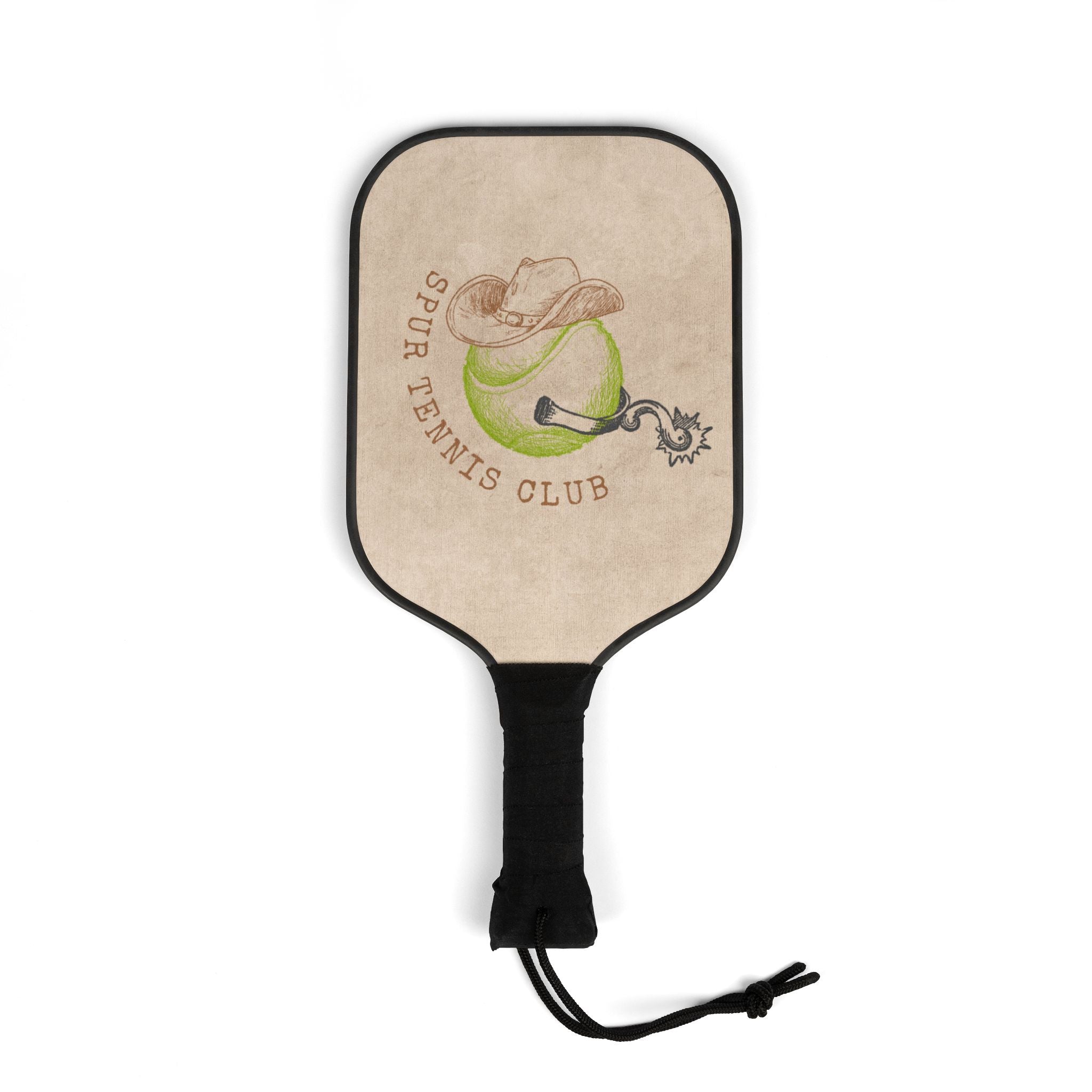 STC Vintage Western Pickleball Paddle Set (2 Paddles + Balls)